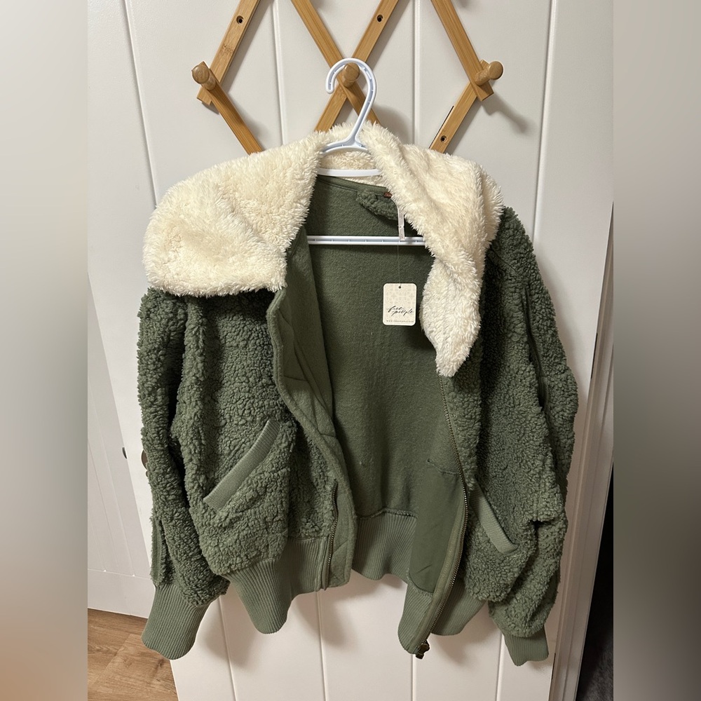 FREE PEOPLE NEW WITH TAGS SHERPA BOMBER JACKET